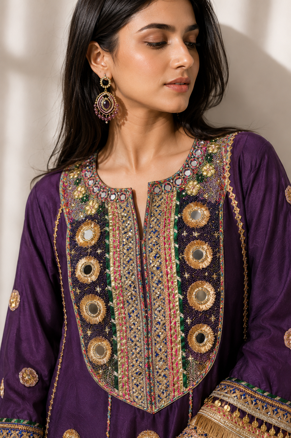 Sheeshmahal Purple Set