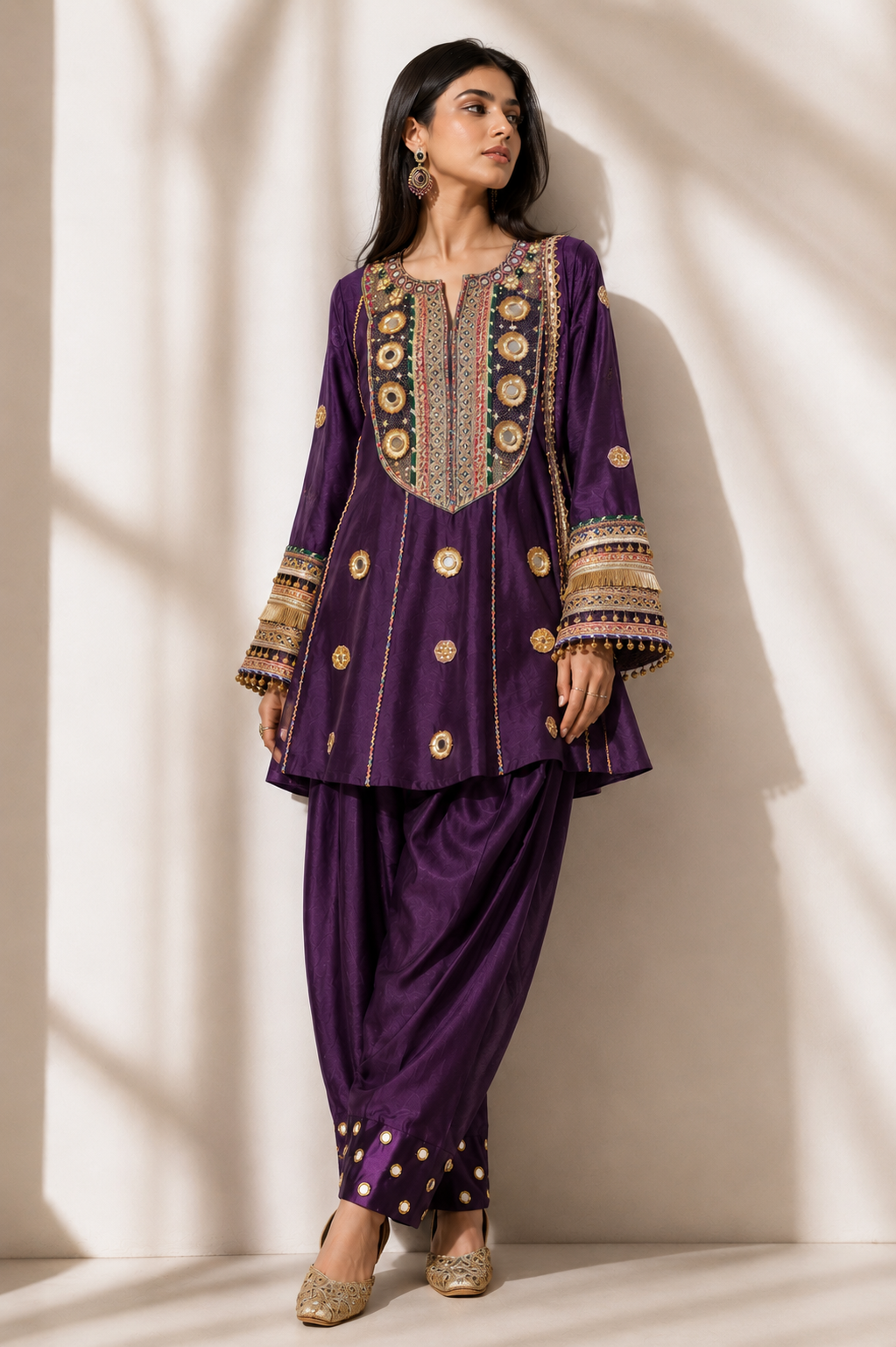 Sheeshmahal Purple Set