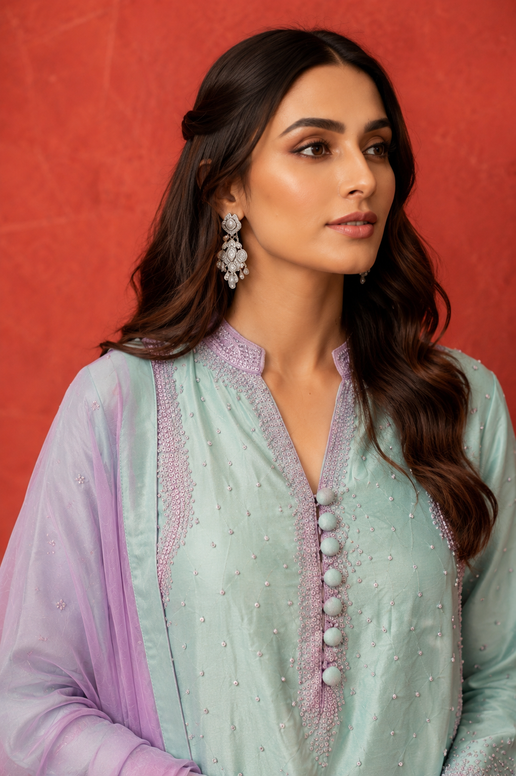 Gulabo Pastel Patiala Set