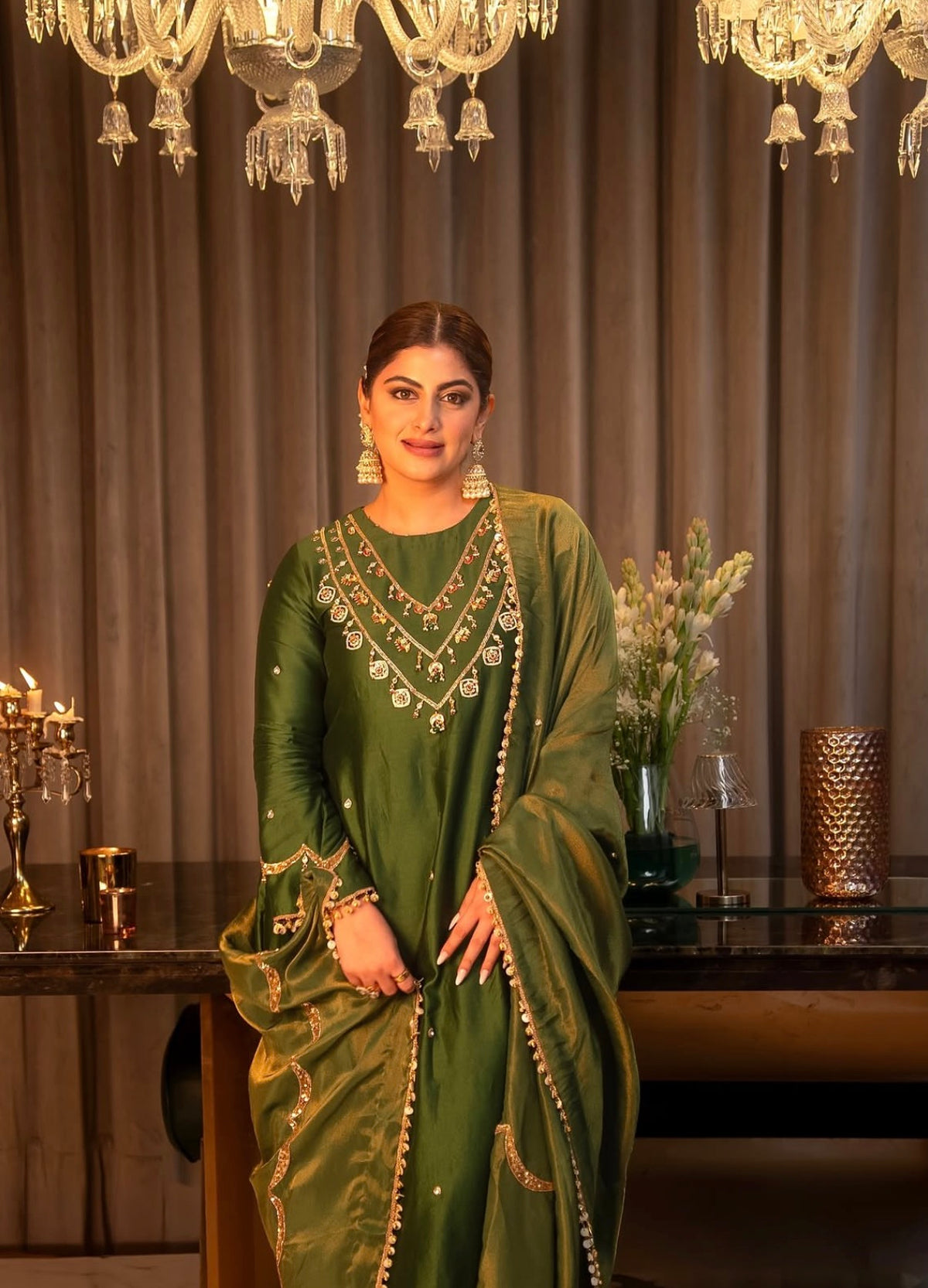 Zaria Emerald Kurta Set