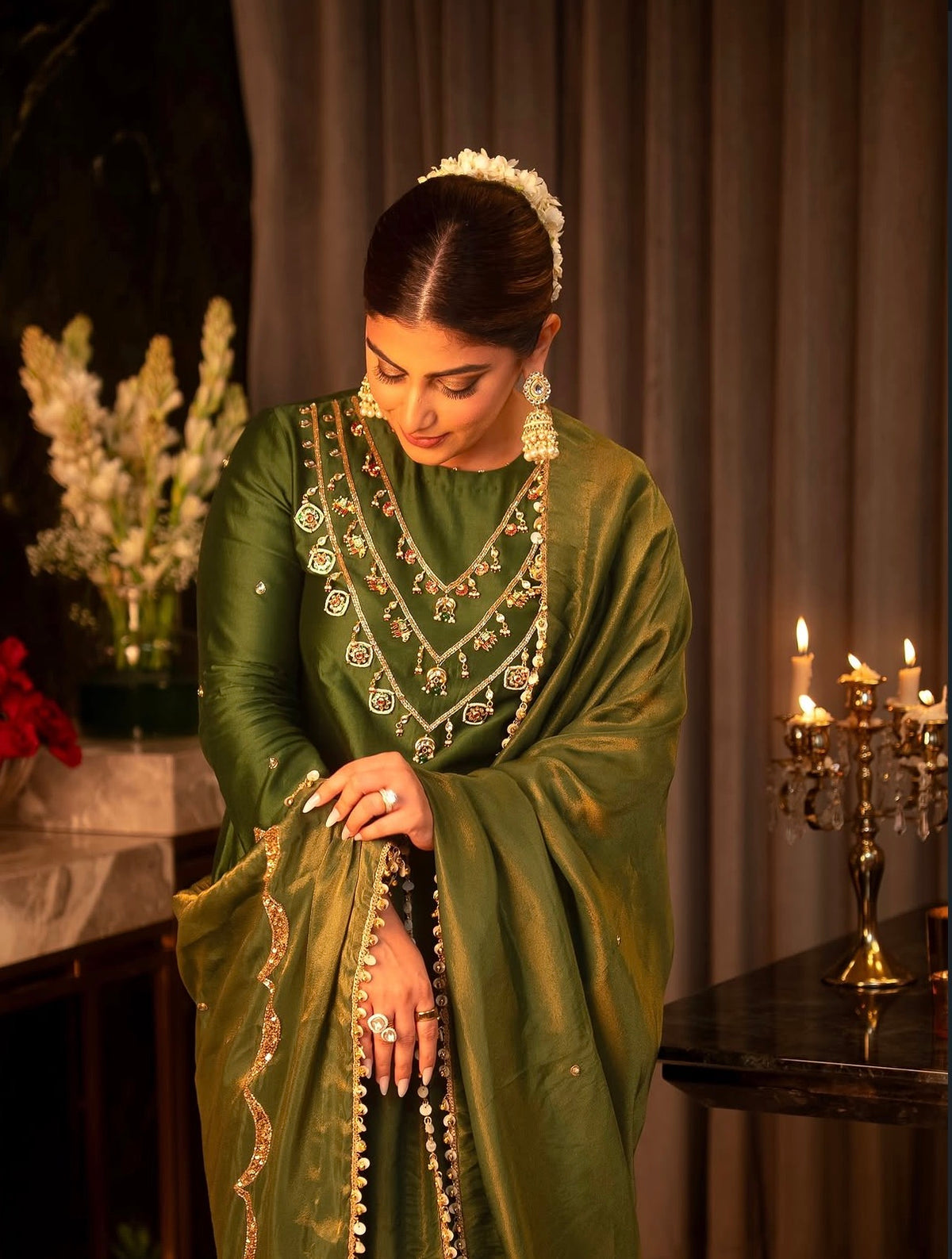 Zaria Emerald Kurta Set