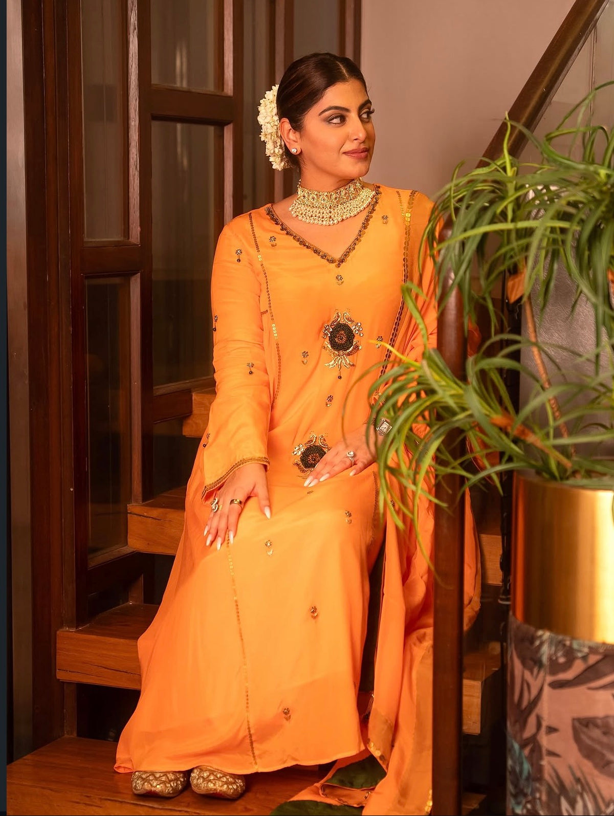 Saffron Noor Kurta Set