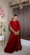Scarlet Noor Anarkali Set