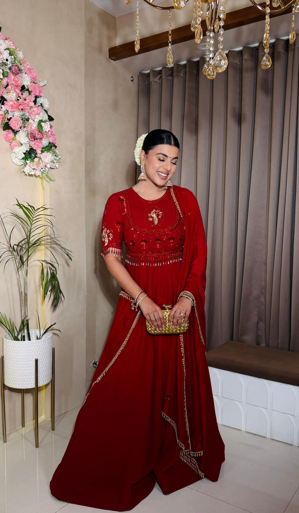 Scarlet Noor Anarkali Set