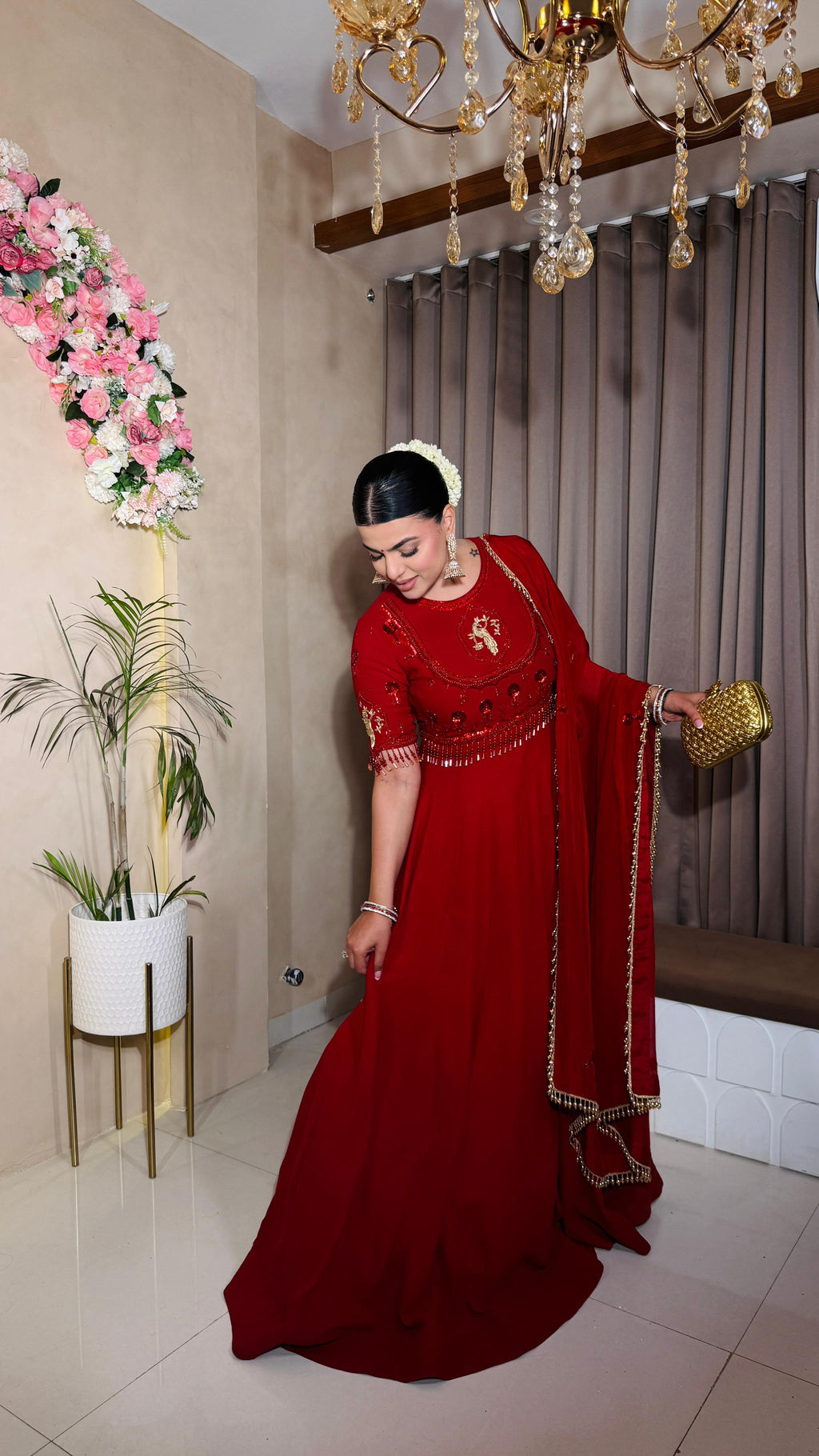 Scarlet Noor Anarkali Set