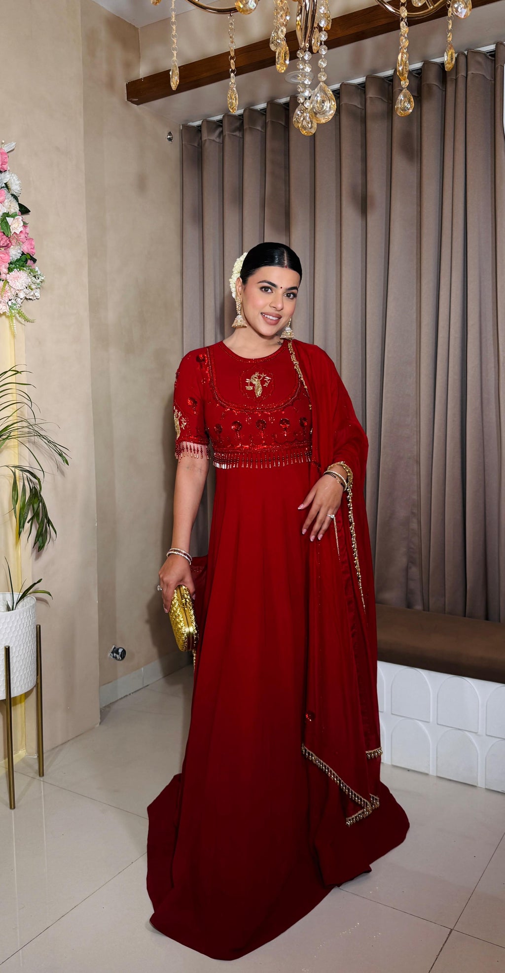 Scarlet Noor Anarkali Set