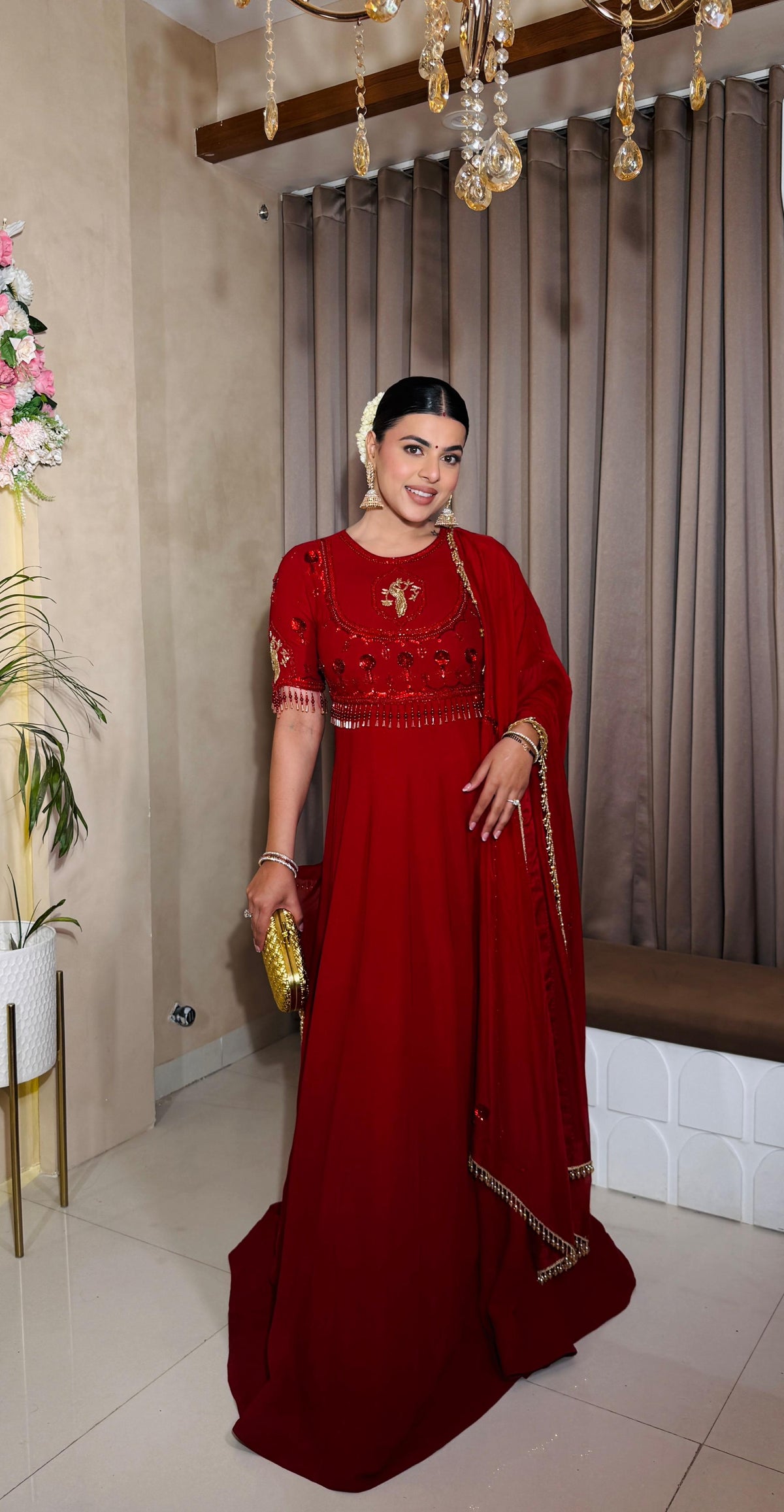 Scarlet Noor Anarkali Set
